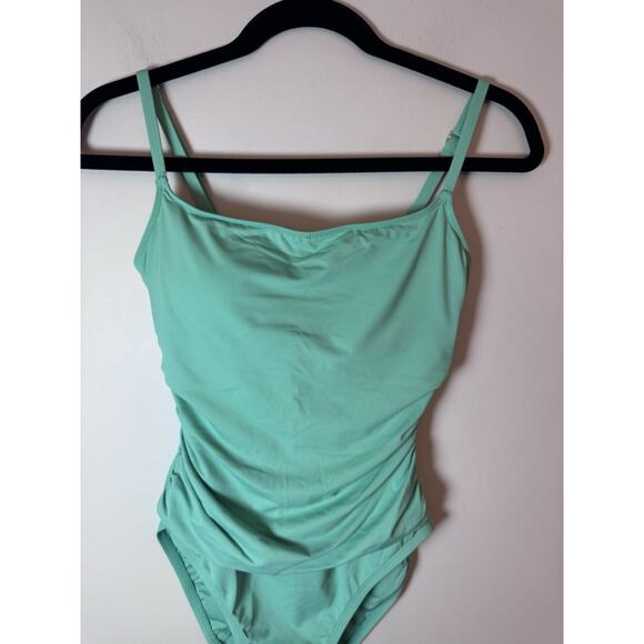La Blanca Island Goddess One-Piece Swimsuit Calypso Blue Sz 8 NEW $84 MSRP - Picture 15 of 16